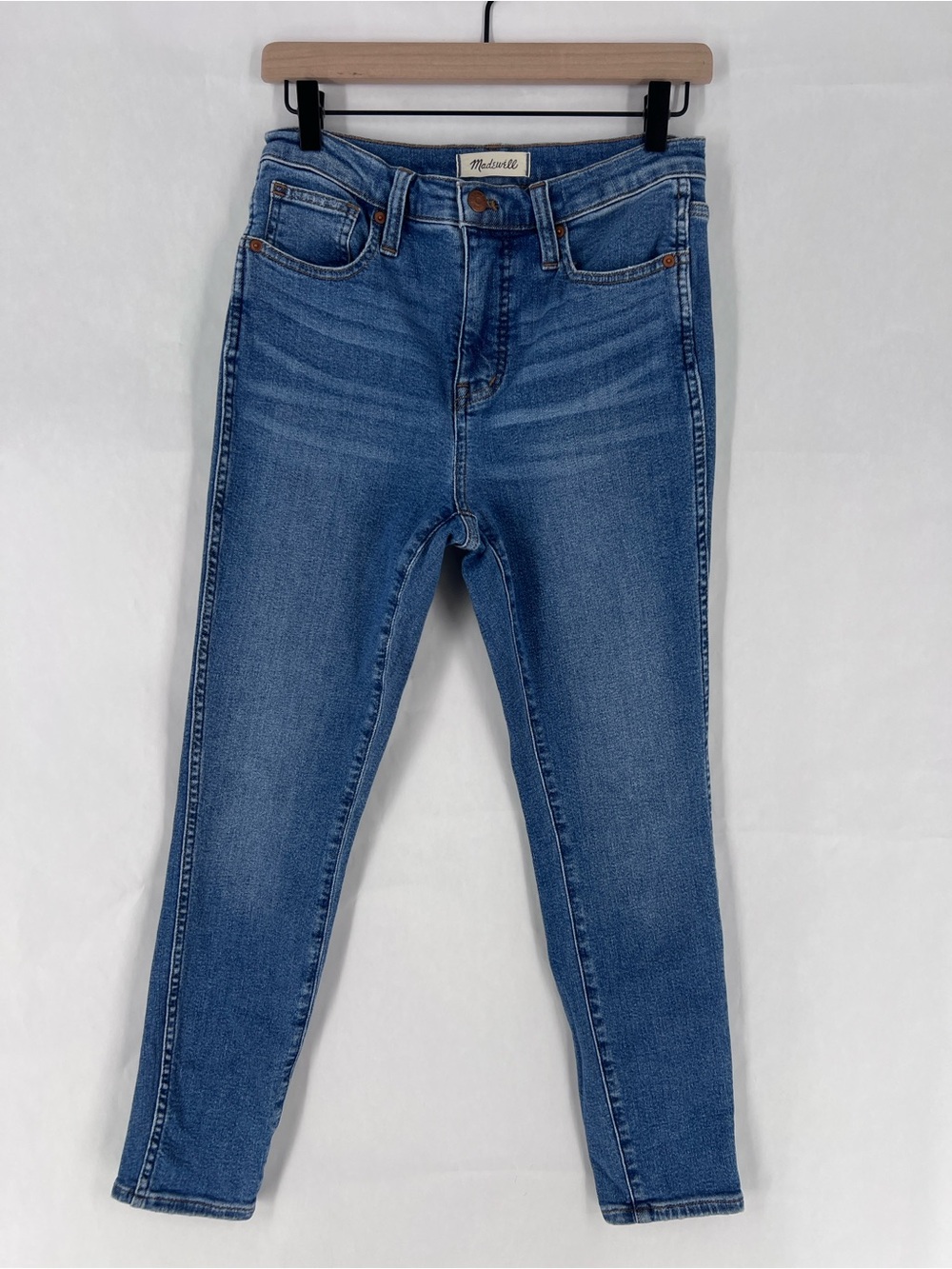Madewell Medium Wash‎ Denim High Rise Skinny Crop Jeans Size 26